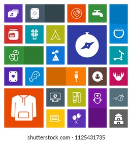 Modern, simple, colorful vector icon set with pagoda, vehicle, compass, clothing, jar, blue, jam, seafood, landscape, sea, wine, template, brush, north, asia, temple, alcohol, red, travel, chart icons