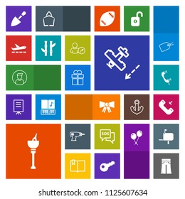 Modern, simple, colorful vector icon set with construction, aircraft, box, telephone, male, alcohol, travel, internet, bamboo, bucket, help, call, ice, drink, flight, bow, pants, nature, gift icons