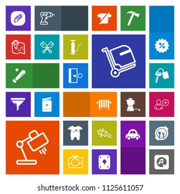 Modern, simple, colorful vector icon set with boiler, baseball, escape, user, key, airport, paperclip, water, hot, map, heater, equipment, sport, ball, star, door, falling, lamp, auto, paper icons