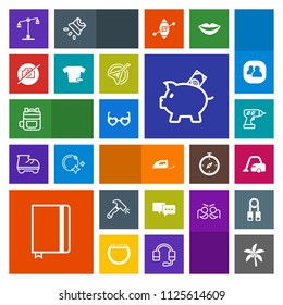 Modern, simple, colorful vector icon set with money, picture, shovel, balance, page, construction, machine, bank, sunglasses, rucksack, law, equipment, leaf, summer, home, cleaner, vacuum, hand icons
