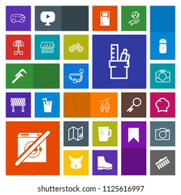 Modern, simple, colorful vector icon set with world, chef, success, stroke, cook, move, snorkel, progress, sign, development, tool, direction, map, water, chief, highway, food, collection, wash icons