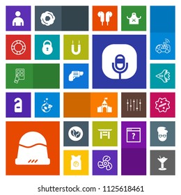 Modern, simple, colorful vector icon set with fashion, medieval, internet, firearm, japan, travel, modern, shrine, aircraft, discount, microphone, glass, torii, japanese, airplane, man, bar, gun icons