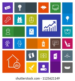 Modern, simple, colorful vector icon set with road, concept, health, internet, graph, hotdog, competitive, football, business, travel, house, brush, real, cricket, hygiene, championship, trend icons