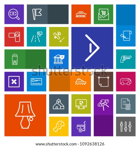 Modern, simple, colorful vector icon set with travel, table, ship, move, web, bus, find, infographic, room, bulb, highway, equality, revolver, sea, luxury, chart, business, switch, left, tripod icons