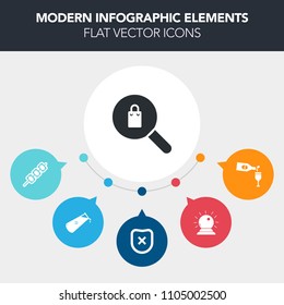 Modern, simple, colorful vector infographic background with science, kebab, wineglass, beef, red, shopping, grilled, searching, beverage, grill, safety, clothing, alcohol, lifestyle, drink, meat icons