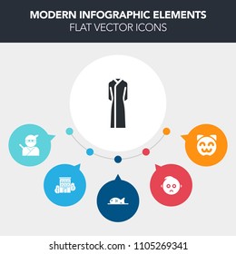 Modern, simple, colorful vector infographic background with building, house, city, estate, fish, black, sad, food, childhood, pet, animal, little, sword, japanese, clothing, meat, clothes, japan icons