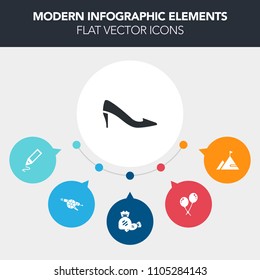 Modern, simple, colorful vector infographic background with military, fashion, old, war, happy, canon, summer, party, birthday, school, elegant, colorful, tool, sweet, female, mountain, ball icons