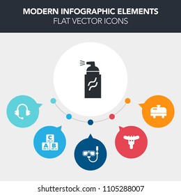 Modern, simple, colorful vector infographic background with boiler, microphone, summer, game, meat, household, fast, grunge, lunch, baby, street, home, sound, play, eat, speaker, sea, toy, paint icons
