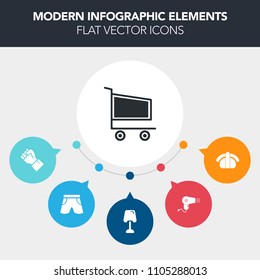 Modern, simple, colorful vector infographic background with hair, store, japanese, sign, finger, hairdresser, shop, hand, seafood, interior, dryer, retail, market, restaurant, rice, japan, wear icons