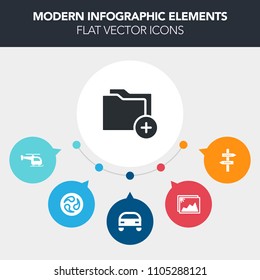 Modern, simple, colorful vector infographic background with paperwork, frame, mon, helicopter, white, air, aviation, flight, archive, vehicle, old, transport, transportation, automotive, car icons
