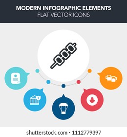 Modern, simple, colorful vector infographic background with head, pub, money, food, bar, finance, kebab, cash, transport, grill, sign, lager, banking, hot, identity, balloon, user, investment icons