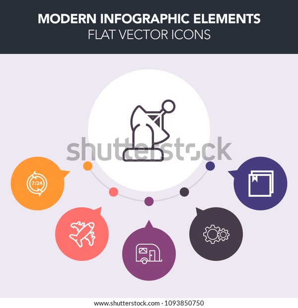 Modern, simple, colorful vector infographic\
background with help, file, airplane, science, solar, car, folder,\
sign, traffic, space, plane, aviation, travel, action, call,\
customer, flight, air\
icons