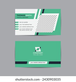 Modern and simple Corporate business card design template Layout, Double-sided creative business card vector design template. Business card for business and personal use. Vector illustration design