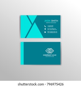 Modern simple creative business card and name card, clean template design 