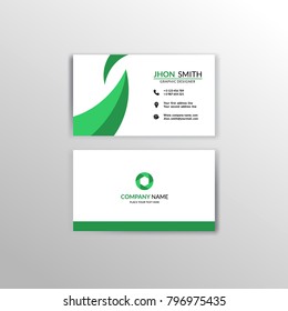 Modern simple creative business card and name card, clean template design 