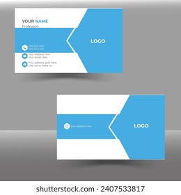 Modernes, einfaches, kreatives und sauberes Design von Visitenkarten-Vorlagen mit Bildraum, persönliche Visiting Card.