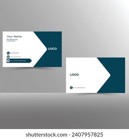 Modern simple, Creative And Clean Business Card Design Template design with image space,Personal Visiting Card.