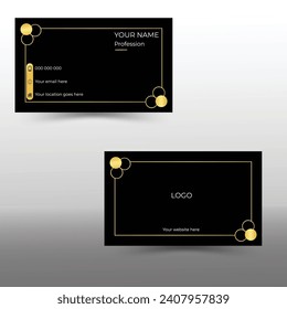 Moderno diseño de plantillas de diseño de tarjetas de visita creativas y limpias con espacio de imagen, tarjeta de visita personal.