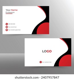 Modern simple, Creative And Clean Business Card Design Template design with image space,Personal Visiting Card.