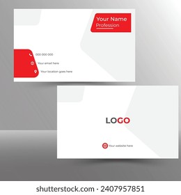 Modern simple, Creative And Clean Business Card Design Template design with image space,Personal Visiting Card.