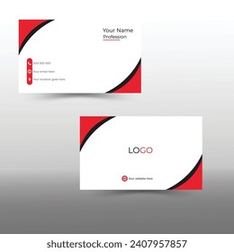 Modern simple, Creative And Clean Business Card Design Template design with image space,Personal Visiting Card.