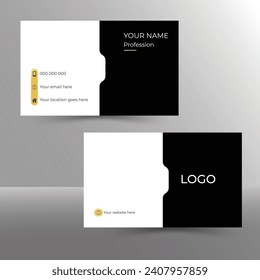 Modern simple, Creative And Clean Business Card Design Template design with image space,Personal Visiting Card.