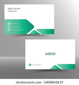 Modernes, einfaches, kreatives und sauberes Design von Visitenkarten-Vorlagen mit Bildraum, persönliche Visiting Card.