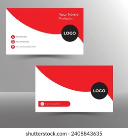 Modern simple, Creative And Clean Business Card Design Template design with image space,Personal Visiting Card.