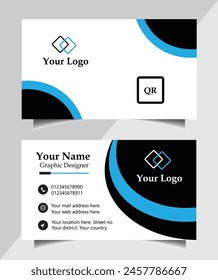 Moderna Plantilla de diseño de tarjeta de visita simple creativa y limpia, tarjeta de visita mínima
