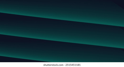 Modern simple dark green and black abstract background for wide banner