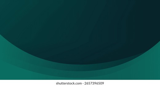 Fondo abstracto verde oscuro simple moderno y negro para un Anuncio amplio. Fondo verde oscuro de lujo con la capa de la superposición 3D
