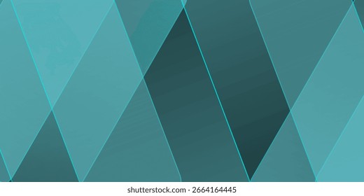 Modern simple dark green and black abstract background for wide banner. Luxury dark green background with overlap 3D layer