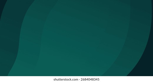 Modern simple dark green and black abstract background for wide banner. Luxury dark green background premium