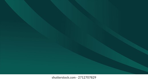 Fondo abstracto verde oscuro simple moderno y negro para un Anuncio amplio. Fondo verde oscuro de lujo con la capa de la superposición 3D