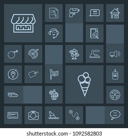 Modern, simple, dark vector icon set with tv, map, hand, destination, railway, television, white, money, medicine, weapon, control, tool, shop, curtain, message, train, america, cheque, zoom icons