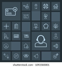Modern, simple, dark vector icon set with aircraft, tropical, person, team, train, bag, human, refresh, jet, price, property, business, folk, plane, musical, string, travel, nature, map, finance icons