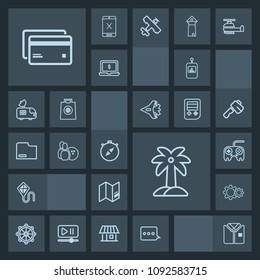 Modern, simple, dark vector icon set with kite, east, north, television, map, ship, fun, tv, message, joy, south, plastic, shirt, remote, ball, direction, leaf, sign, rudder, card, button, arrow icons