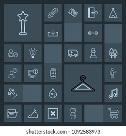 Modern, Simple, Dark Vector Icon Set With Time, Rain, White, Fitness, Showing, Paper, Hand, Clothes, Sport, Buy, Office, Music, People, Clothing, File, Folder, Airplane, Blank, Watch, Gym, Drop Icons