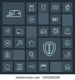 Modern, simple, dark vector icon set with sale, hand, blank, frame, circle, weapon, hat, tag, paper, construction, industry, tea, price, fashion, elegance, finger, military, hot, gun, cap, drink icons