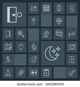 Modern, simple, dark vector icon set with cupboard, technology, business, furniture, computer, accounting, download, map, door, shield, navigation, camera, freelancer, index, photo, lens, hand icons