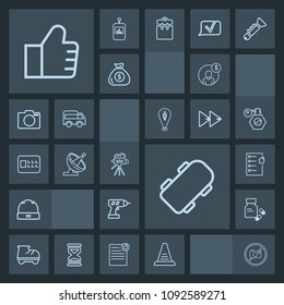 Modern, simple, dark vector icon set with internet, accounting, medicine, drill, document, step, equipment, estate, financial, extreme, pharmacy, search, fun, head, hand, fashion, machine, board icons
