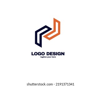 modern and simple design concept logo with simple and gradient color template logo for company vector file eps 10