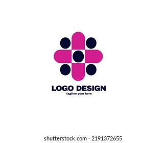 logotipo de concepto de diseño moderno y sencillo con el logotipo de plantilla de color simple y degradado para el archivo vector de la empresa eps 10