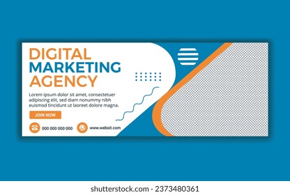 modern and simple design Digital marketing agency cover design