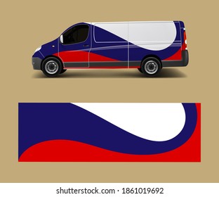 Modern Simple Design For Van Graphics Vinyl Wrap Template Vector