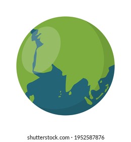 Tierra simple moderna, gran diseño para cualquier propósito. Ilustración vectorial de red aislada. Tierra del planeta. Mapa mundial.
