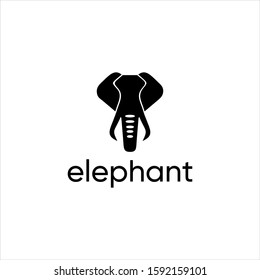 modern and simple elephant logo vector
