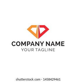 modern simple emerald logo,flat line stroke vector symbols - gems collection
