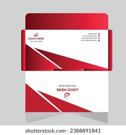 Diseño moderno y sencillo de papel de sobres.