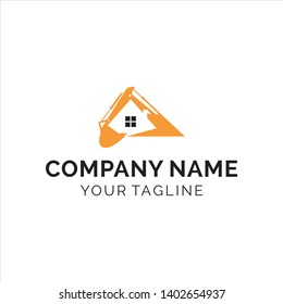 modern simple escafator make the real estate company logo design